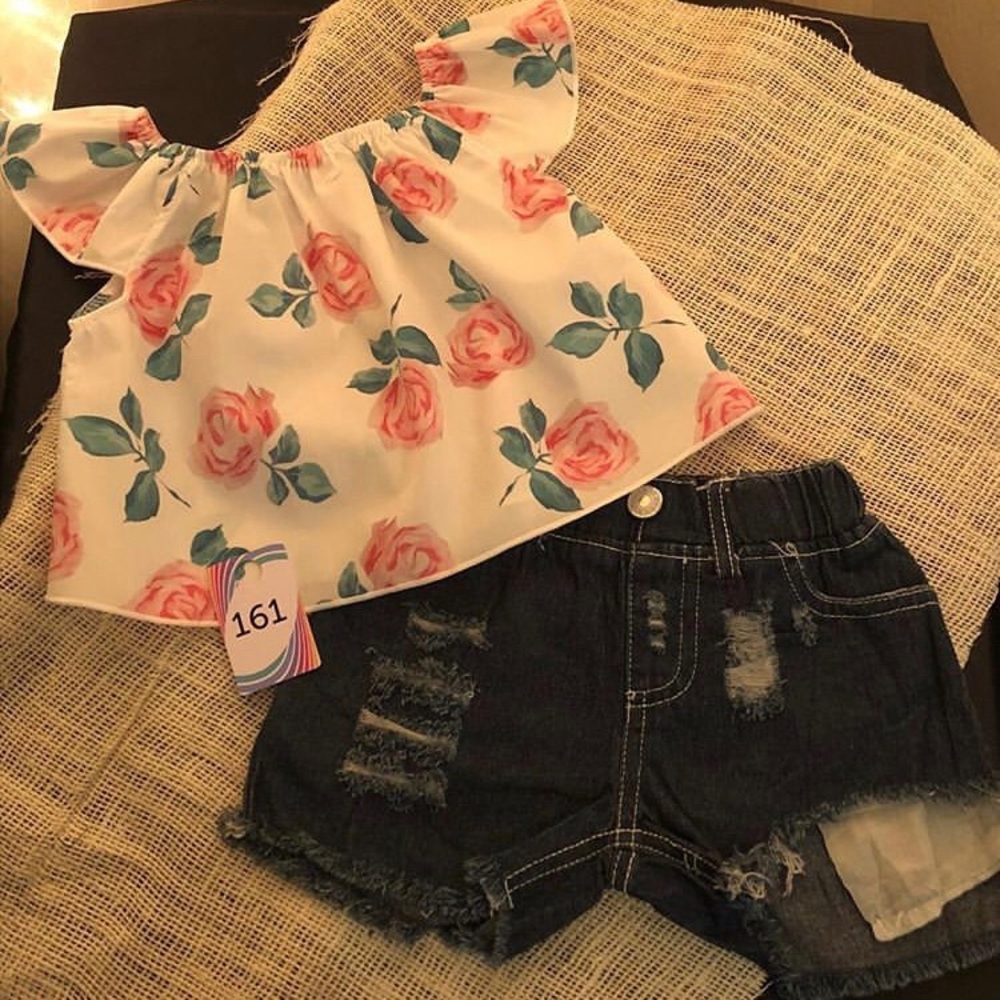 Girls cute spring outfit
